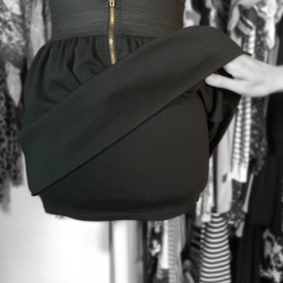 Olsenboye Knitted Black Mini Skirt - Picture 3 of 3